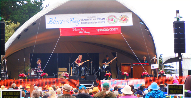 Laurie Morvan Band is the crowd favorite at Blues by the Bay Festival in Eureka, CA