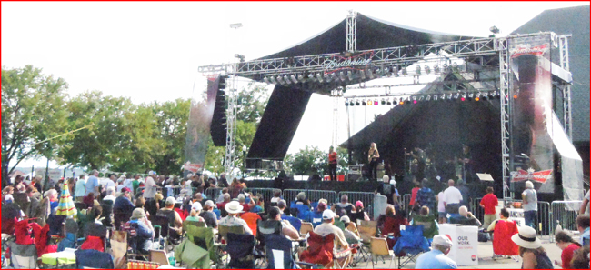 Laurie Morvan Bands hits big at the Budweiser Illinois Blues Fest