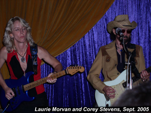 Laurie Morvan sits in with Corey Stevens.