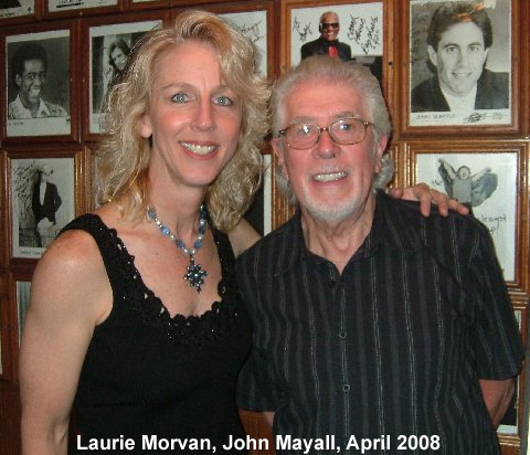 Laurie Morvan and John Mayall at the Coach House in San Juan Capistrano, CA