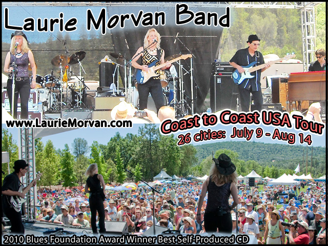 Laurie Morvan Band plays to over 2500 people at Coloma Blues Live 6/5/10