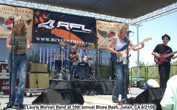 Laurie Morvan Band at the 10th Annual Blues Bash, Julian, CA