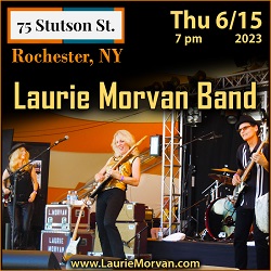 Laurie Morvan performs at 75 Stutson St in Rochester, NY on June 15, 2023.