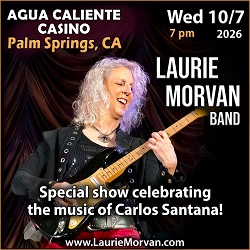 Desert Blues Revival presents Laurie Morvan at Agua Caliente in Palm Springs on October 7, 2026.