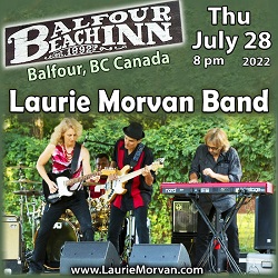 Laurie Morvan Band at Balfour Beach Inn on July 28, 2022 at 8:00 pm.