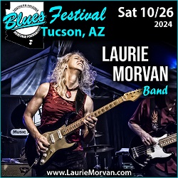 Laurie Morvan at Blues Heritage Festival in Tucson, AZ on October 26, 2024.