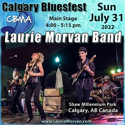 Laurie Morvan Band at the Calgary Bluesfest in Alberta Canada on July 31, 2022.