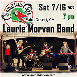 Laurie Morvan Band at Casuelas Cafe in Palm Desert, CA on Saturday July 16, 2022.