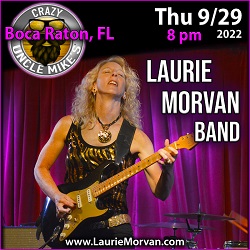 Laurie Mrovan Band plays Crazy Uncle Mikes in Boca Raton, FL on September 29, 2022.