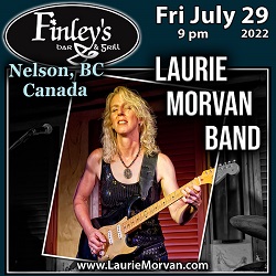 Finley's presents Laurie Morvan Band on Fri July 29, 2022 at 9:00 pm.