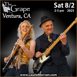 Laurie Morvan at The Grape in Ventura on August 2, 2025.