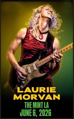 Laurie Morvan in special appearance at Ladies Sing the Blues at The Mint LA on June 6, 2026.
