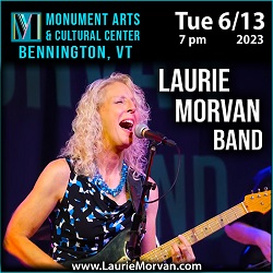 Laurie Morvan at Monument Arts & Cultural Center in Bennington, VT on June 13, 2023.