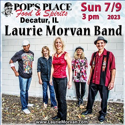 Laurie Morvan Band plays Pop's Place in Decatur, IL on July 9, 2023