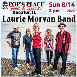 Pops Place in Decatur IL hosts Laurie Morvan Band on Sunday August 14, 2022.