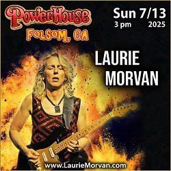 Laurie Morvan plays Powerhouse in Folsom, CA on July 13, 2025.