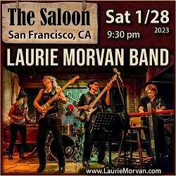 The Saloon in San Francisco hosts the Laurie Morvan Band on Saturday January 28, 2023