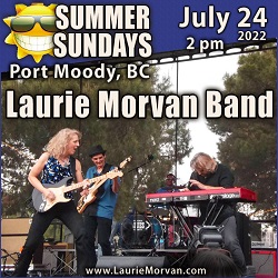 Laurie Morvan Band plays Summer Sundays in Port Moody, BC Canada on July 24, 2022