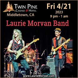 Twin Pine Casino hosts Laurie Morvan Band on April 21, 2023
