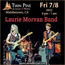 Twin Pine Casino hosts Laurie Morvan Band on July 8, 2022