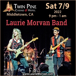 Twin Pine Casino hosts Laurie Morvan Band on July 9, 2022